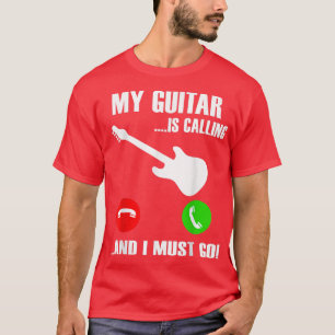 Camiseta Meu Violão Chama O Bass De Música De Violão Guita