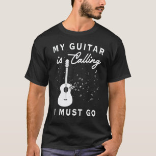 Camiseta Meu Violão Está Chamando Músico de Violão Músico V