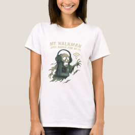 Camiseta Meu Walkman Pediu Wi-Fi Terror da Tecnologia Retrô
