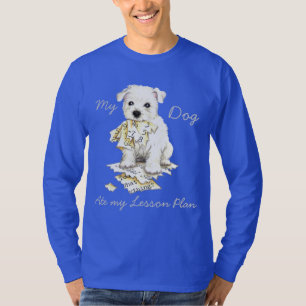 Camiseta Meu Westie comeu meu plano de aula