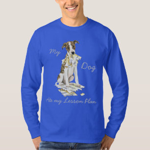 Camiseta Meu Whippet Comeu meu plano de lição