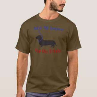 Camiseta Meu Wiener pode fazer truques