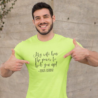 Camiseta Meu WiFi tem energia, Jesus, Cristo divertida, bra