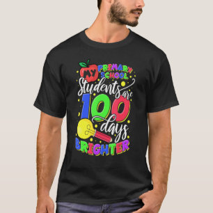 Camiseta Meus alunos do ensino fundamental estão 100 dias m