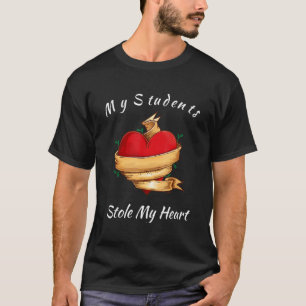 Camiseta Meus Alunos Me Roubaram o Coração 100º Dia de Aula
