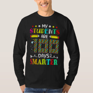 Camiseta Meus alunos são 100 dias mais inteligentes Feliz 1