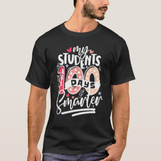 Camiseta Meus Alunos São 100 Dias Mais Inteligentes Profess