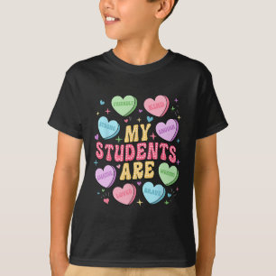 Camiseta Meus Alunos São Doces Corações de Bala Professor V
