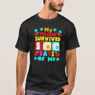 Camiseta Meus alunos sobreviveram a 100 dias de meu curso d