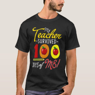 Camiseta Meus alunos sobreviveram a 100 dias de meu curso d