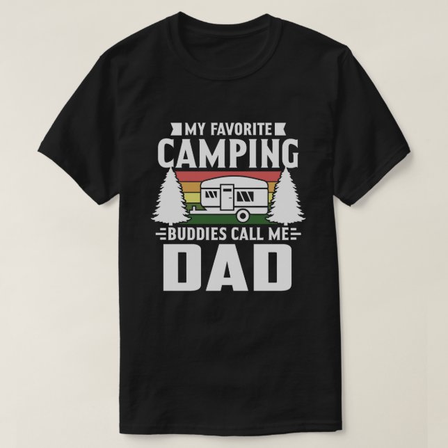 Camiseta Meus Amigos de Camping Favoritos Me Chamam De Vint (Frente do Design)