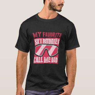 Camiseta Meus Amigos De Esqui Favoritos Me Chamam De Pai De
