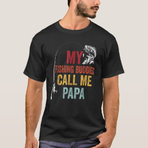 Camiseta Meus Amigos De Pesca Favoritos Chamam Papai Pescad
