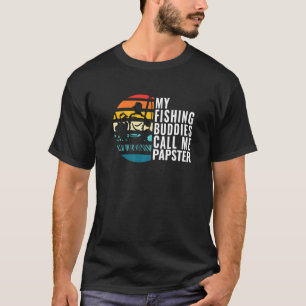 Camiseta Meus Amigos de Pesca Me Chamam de Papster Pescador
