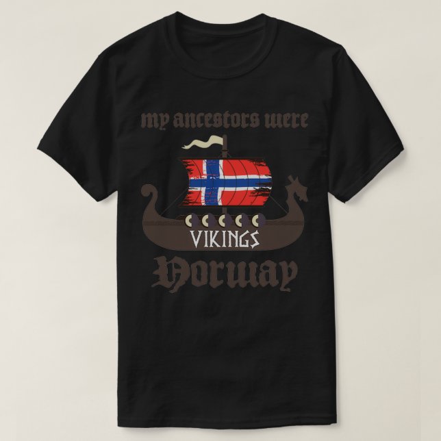Camiseta Meus Ancestrais Eram Vikings (Frente do Design)