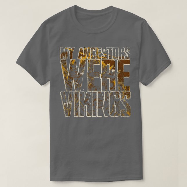 Camiseta Meus Ancestrais Estavam Vikings 4 (Frente do Design)