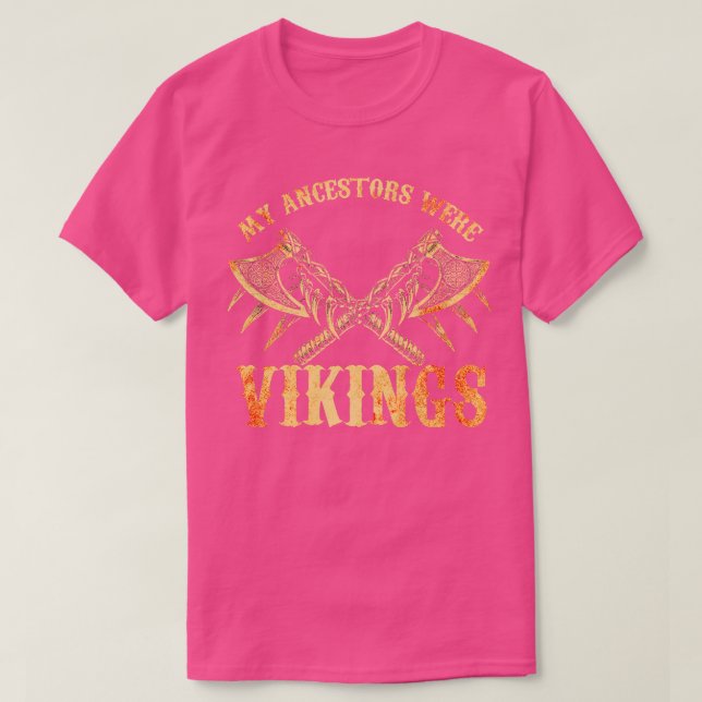 Camiseta Meus Ancestrais Estavam Vikings 9 (Frente do Design)