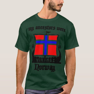 Camiseta Meus ancestrais vikings na Noruega