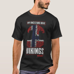Camiseta Meus Ancestrais Vikings Noruega Ancestral Norueguê