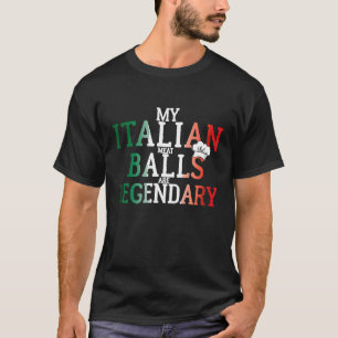 Camiseta Meus Bolinhos de Carne Italianos São Chefes Lendár