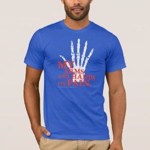 Camiseta Meus braços e mãos sua dor