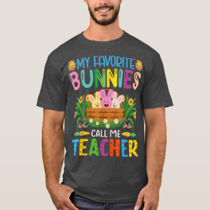 Camiseta Meus Bunnies Favoritos Me Chamam De Coelhinho De P