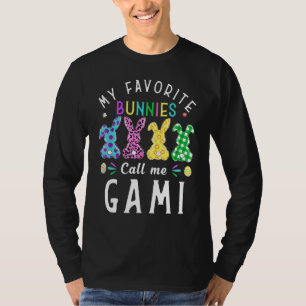 Camiseta Meus Bunnies Favoritos Me Chamam De Gami Bunny Egg
