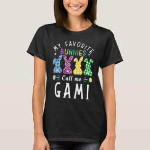 Camiseta Meus Bunnies Favoritos Me Chamam De Gami Bunny Egg