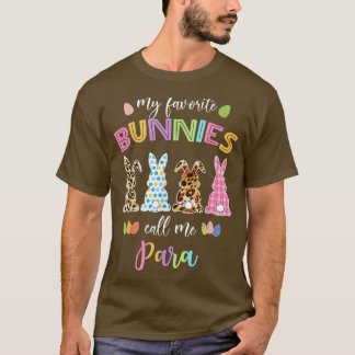 Camiseta Meus Bunnies Favoritos Me Chamam De Leopa Paraprof