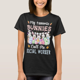 Camiseta Meus Bunnies Favoritos Me Chamam De Ovos Do Trabal