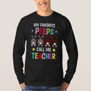 Camiseta Meus Bunnies Favoritos Me Chamam De Professor Peep