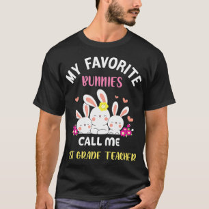 Camiseta Meus Bunnies Favoritos Me Chamam De Professora Da