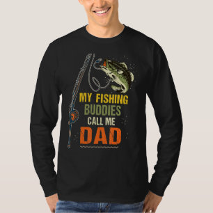 Camiseta Meus Camaradas de Pesca Me Chamam de Pescador Pai