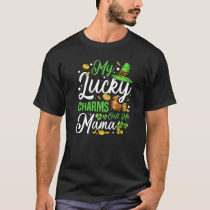 Camiseta Meus Charmes Sortudos Me Chamam De Mãe Irlandesa