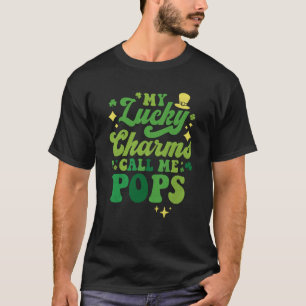 Camiseta Meus Charmes Sortudos Me Chamam De Pop De Dia de S