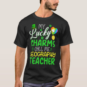 Camiseta Meus Charmes Sortudos Me Chamam De Rua Do Professo