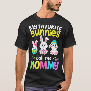 Camiseta Meus Coelhinhos Favoritos Me Chamam De Mamãe Coelh