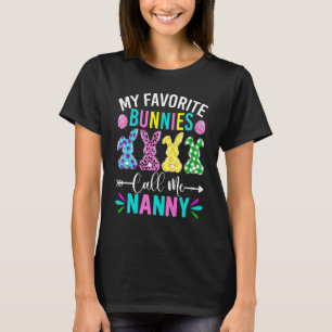 Camiseta Meus Coelhinhos Favoritos Me Chamam De Páscoa Engr