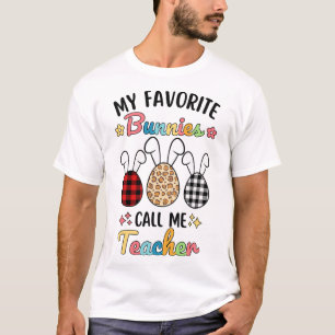 Camiseta Meus Coelhinhos Favoritos Me Chamam de Professor L