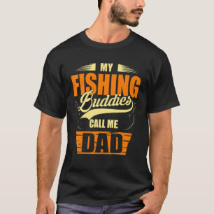 Camiseta Meus Companheiros de Pesca Me Chamam de Pai Pescad