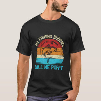 Camiseta Meus Companheiros de Pesca Me Chamam de Pesca Popp