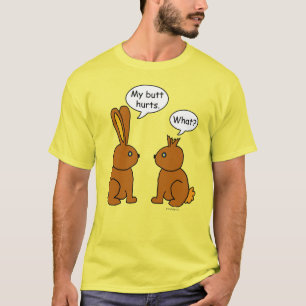 Camiseta Meus danos do bumbum! Coelhos