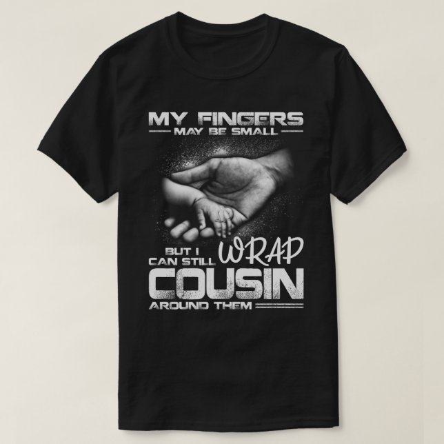 Camiseta Meus Dedos Podem Ser Pequenos, Mas Ainda Posso Enr (Frente do Design)