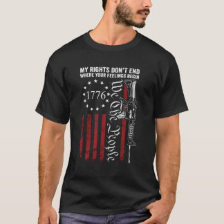 Camiseta Meus Direitos Não Acabam Onde Seus Sentimentos Com