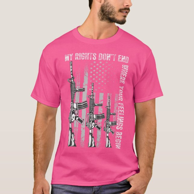 Camiseta Meus Direitos Não Acabam Onde Seus Sentimentos Com (Frente)
