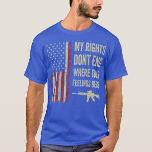 Camiseta Meus Direitos Não Terminam Onde Seus Sentimentos C