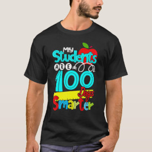 Camiseta Meus Estudantes São 100 Dias Mais Inteligentes E F