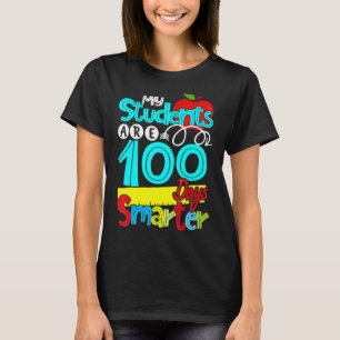 Camiseta Meus Estudantes São 100 Dias Mais Inteligentes E F
