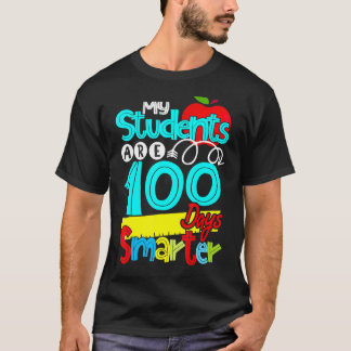 Camiseta Meus Estudantes São 100 Dias Mais Inteligentes E F