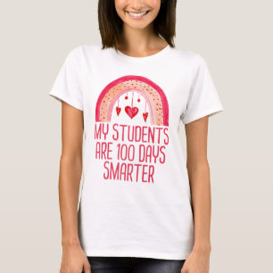 Camiseta Meus Estudantes São 100 Dias Mais Inteligentes Pr